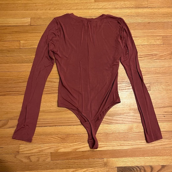 Wilfred Free Somer Bodysuit in Millennial Pink Mauve - Picture 4 of 5